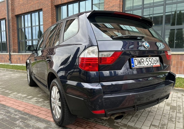 BMW X3 cena 23900 przebieg: 285000, rok produkcji 2008 z Wrocław małe 326